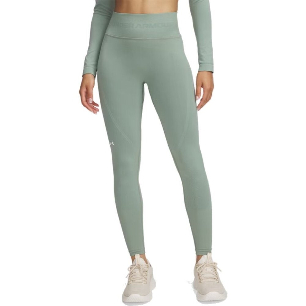Under Armour Silica Green Seamless Washed Leggings Size XL